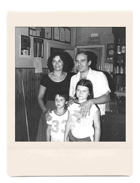 1979 — Daughter Bruna with Renzo